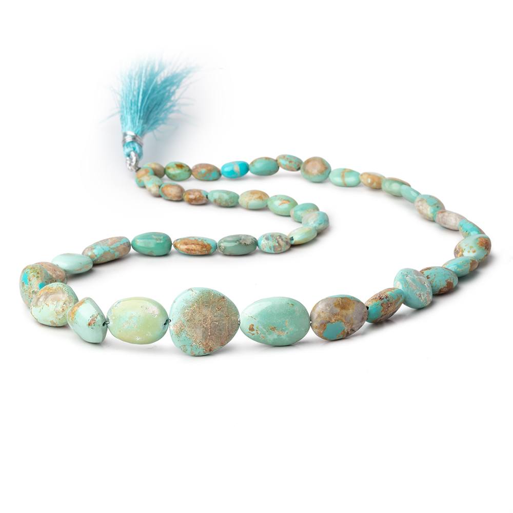 7x6-17x17mm Persian Turquoise Plain Nugget Beads 18 inch 40 pieces