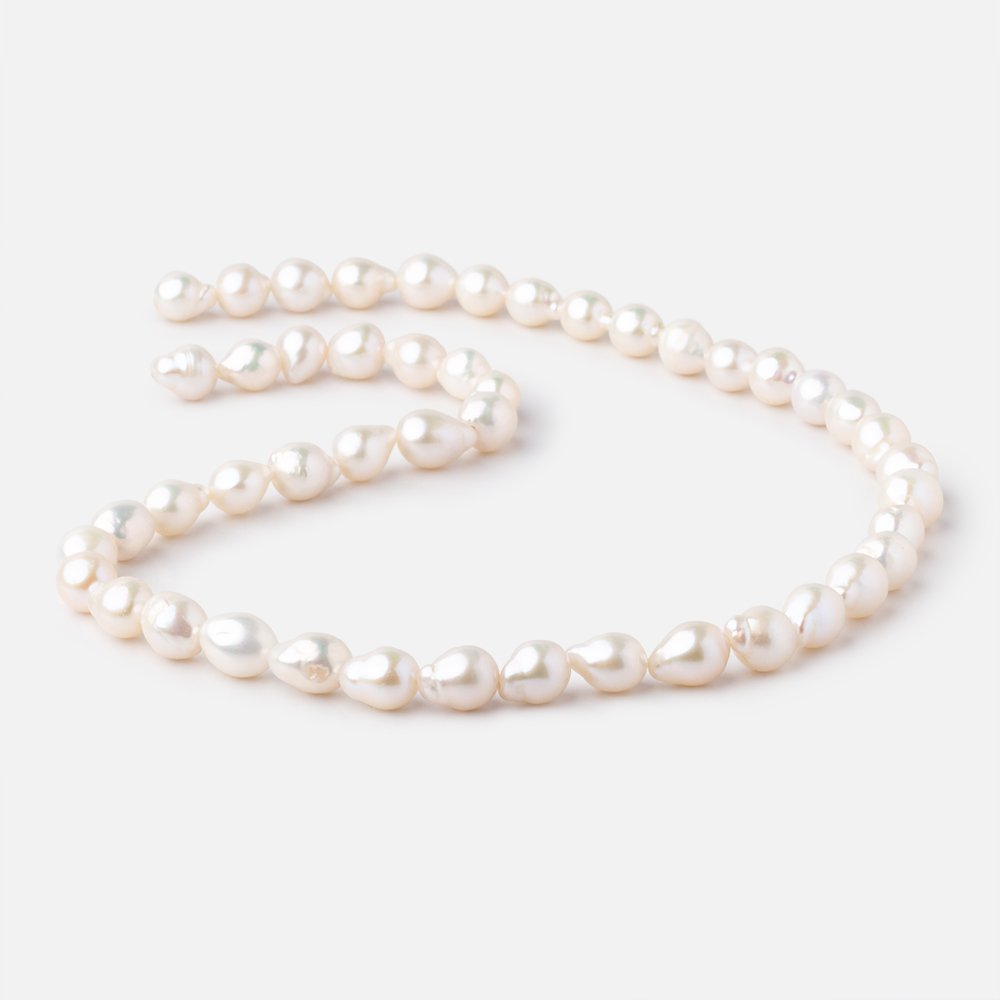 7x6.5-9x7mm Cream Petite Ultra Baroque Freshwater Pearls 15 inch 48 Beads