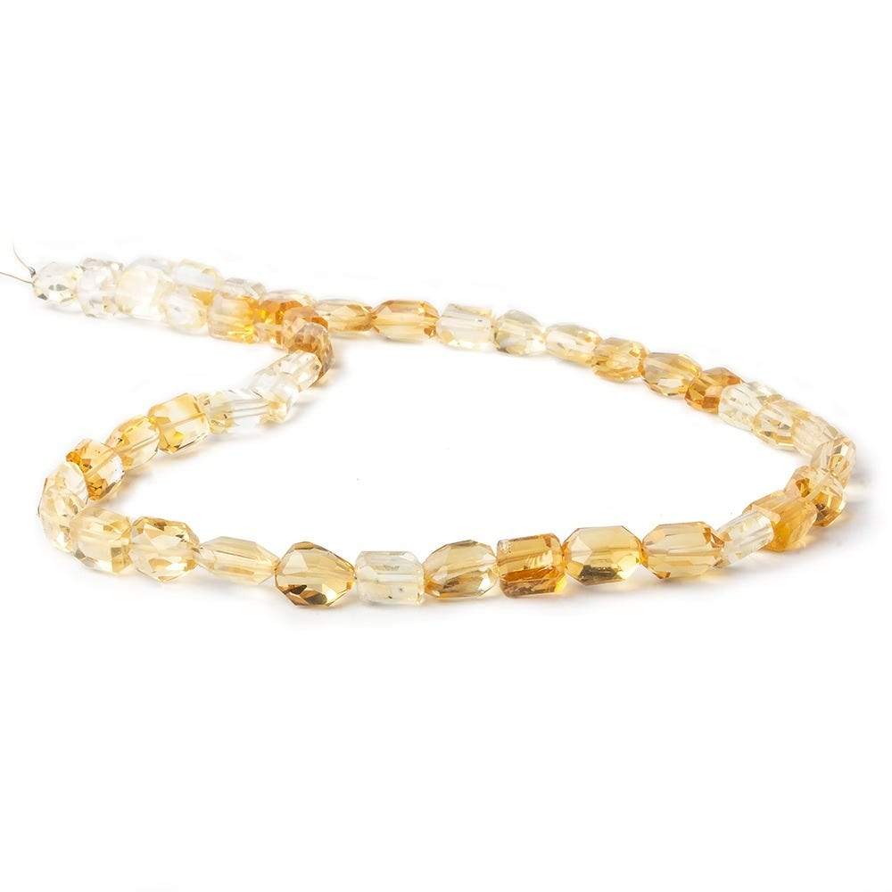 7x7-11x7mm Citrine Faceted Nugget Beads 16 inch 44 pieces A