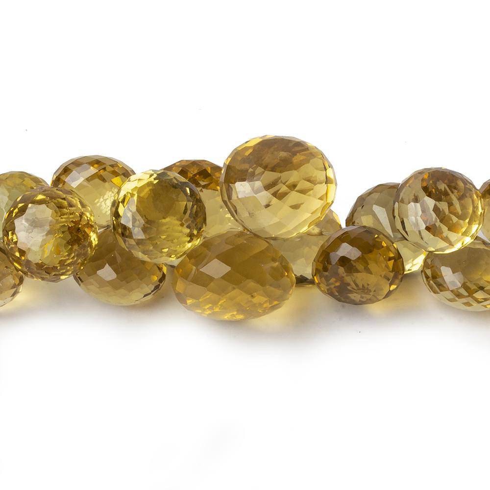 11-12mm Honey Quartz Faceted Candy Kiss Beads 8 inch 42 pieces