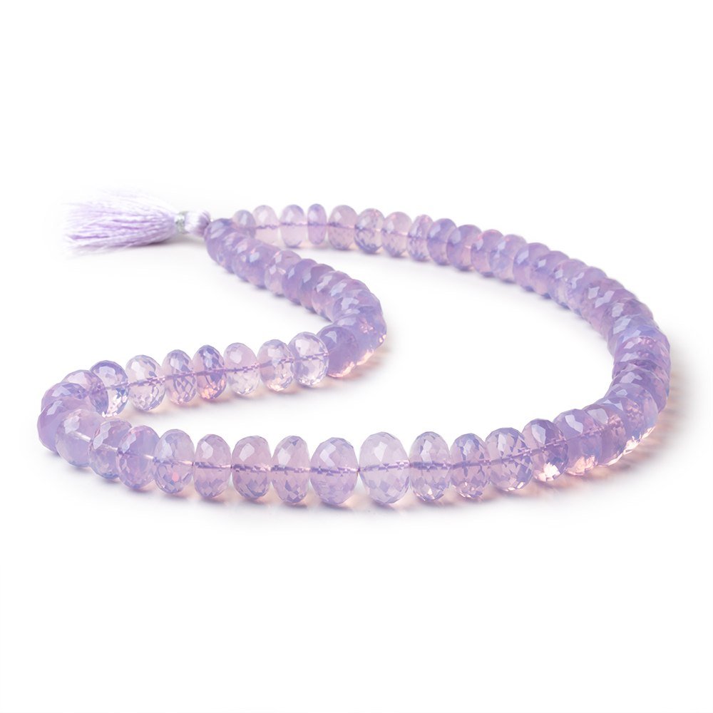 8-13mm Lavender Quartz Faceted Rondelle Beads 17 inch 65 pieces AAA