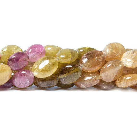 8-13mm Multi Color Tourmaline Plain Oval