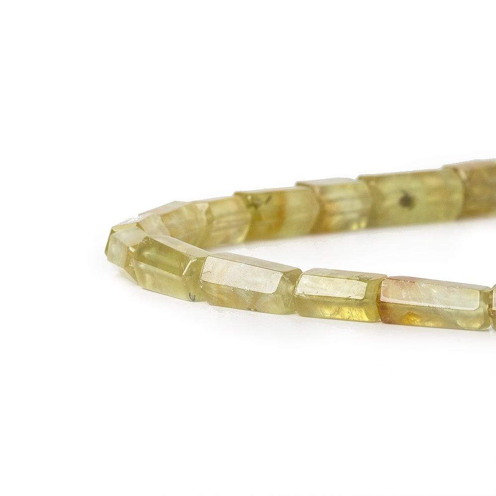 8-13mm Prehnite Straight Drill Tube Beads 15 inch 34 pieces