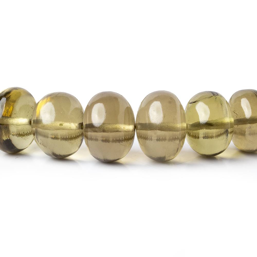 8.5-13.5mm Honey Quartz plain rondelle beads 16 inch 56 pieces