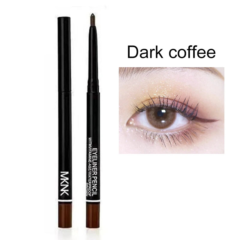 3Pcs Waterproof Black Eyeliner Pencils Long Lasting Easy to Wear Eye Liner Gel Matte Quick Drying Eyeliner Pen Makeup Cosmetic