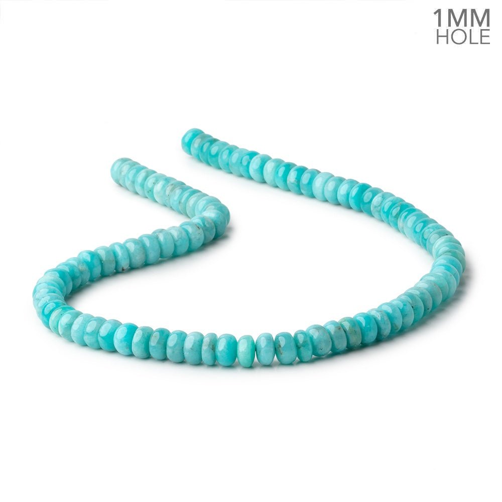 8mm Amazonite Plain Rondelle Beads 16 inch 90 pieces A Grade 1mm Hole