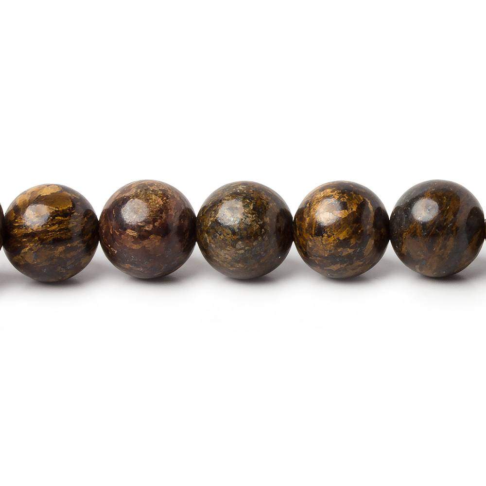 8mm Bronzite plain round beads 15.5 inch 47 pieces