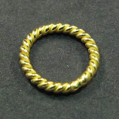 8mm Twisted Vermeil Jumpring 10 pcs per bag