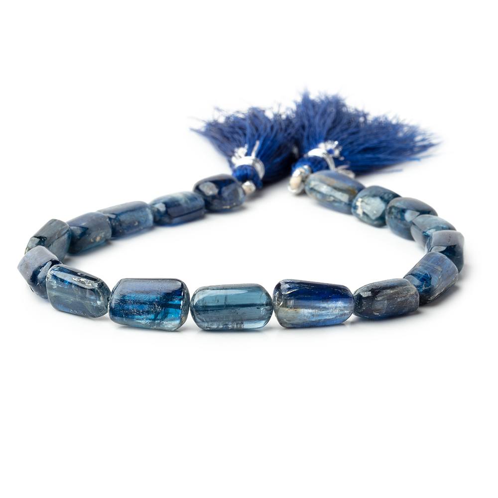 8x7-12x7mm Blue Kyanite Plain Nugget Beads 8 inch 15 pieces