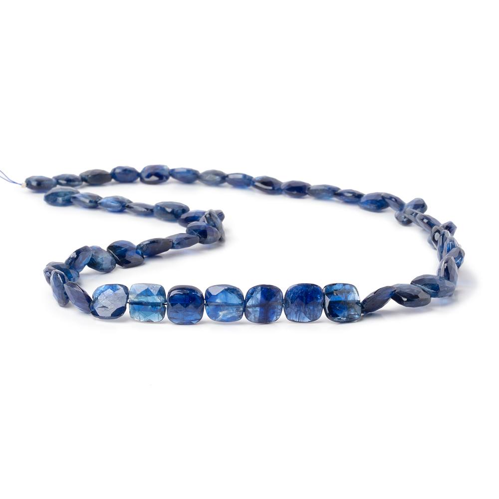 8x7.5mm Kyanite Faceted Pillow Beads 16 inch 53 pieces AA