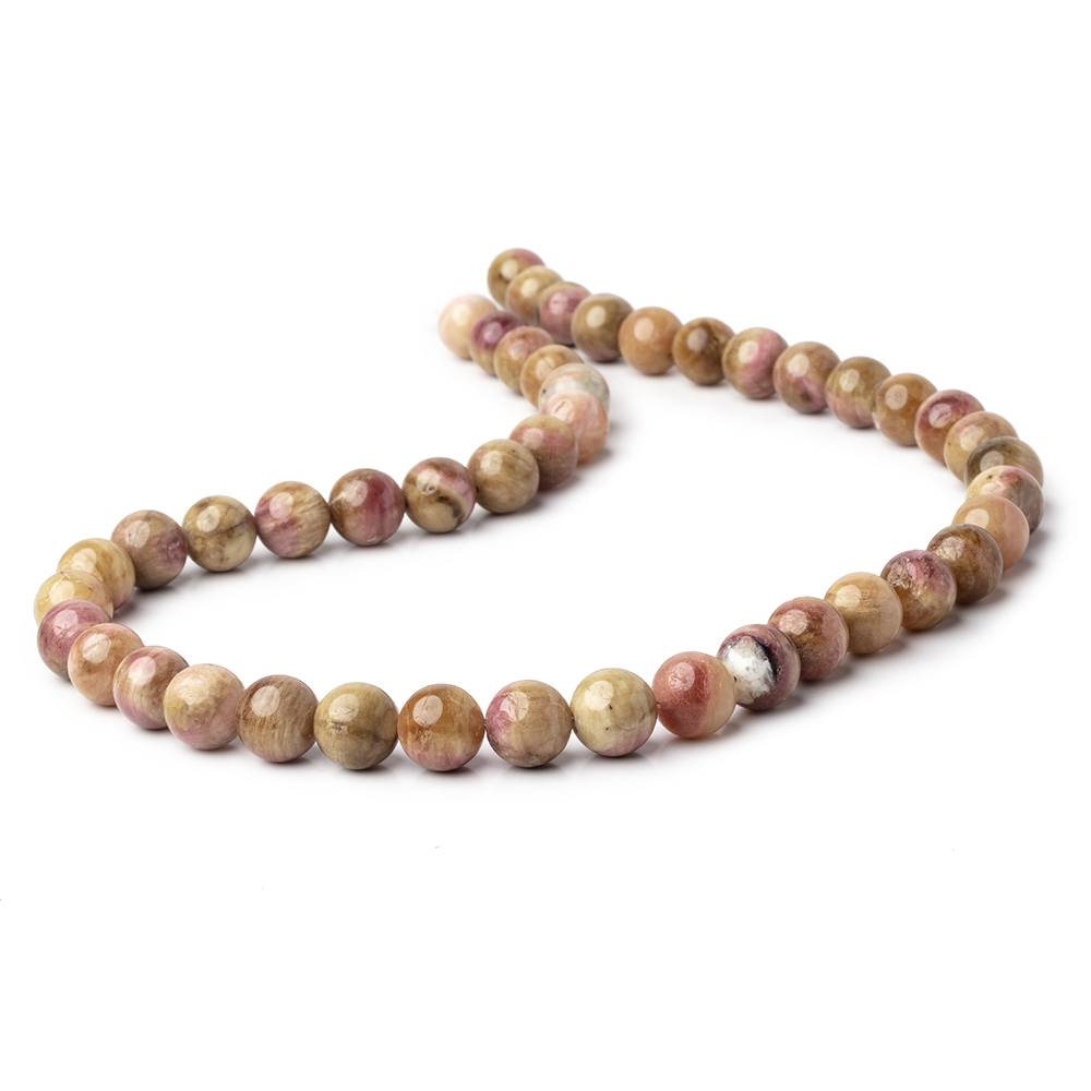 9-11mm Multi Color Tourmaline Plain Round Beads 18 inch 45 pieces AA