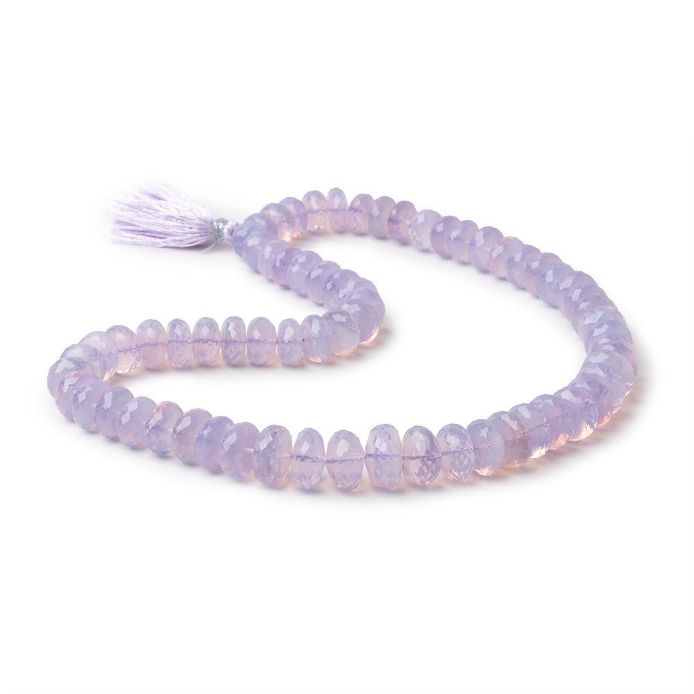 9-13.5mm Lavender Quartz Faceted Rondelle Beads 17 inch 67 pieces AAA