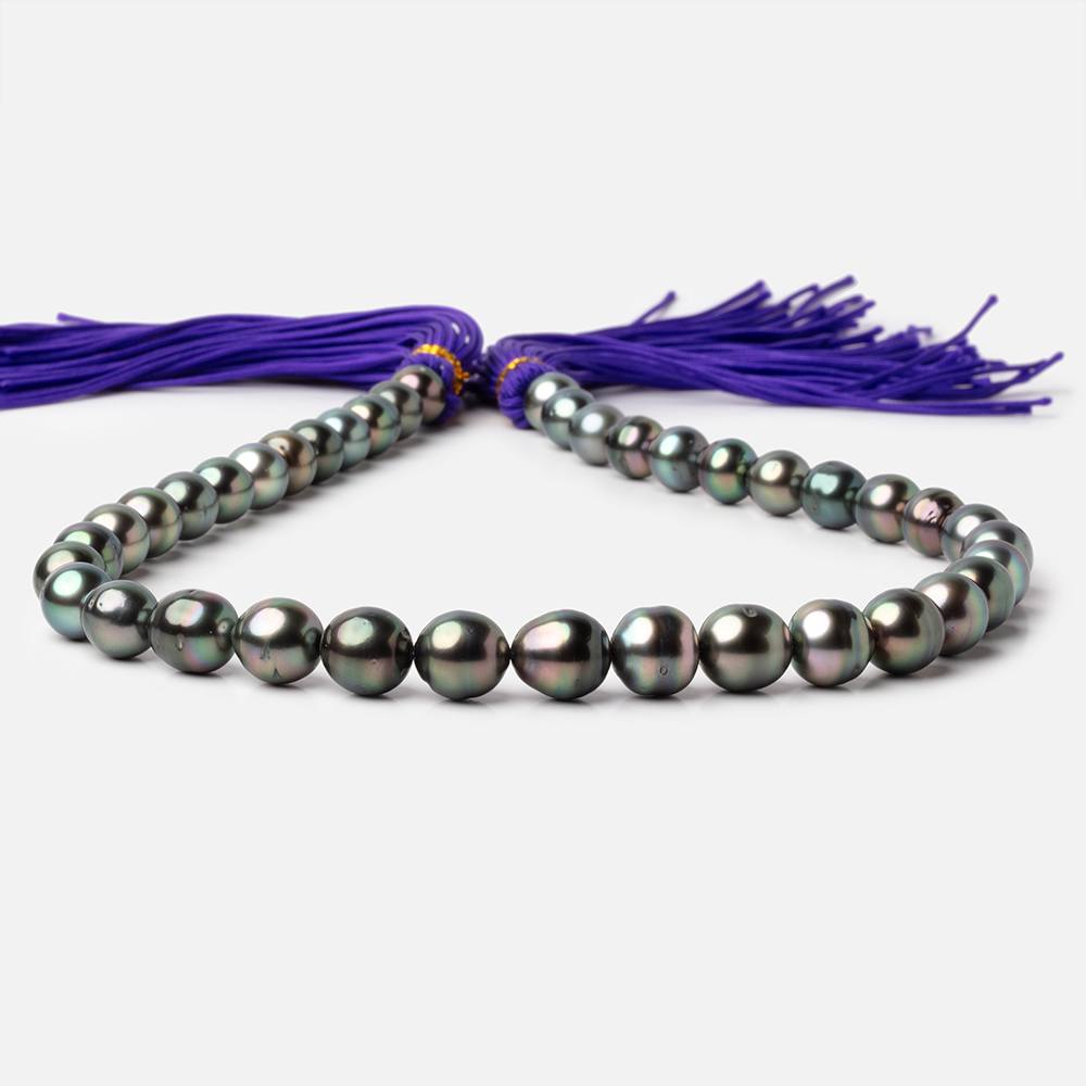 9-13mm Tahitian Saltwater Pearl Beads 16 inch 39 Pieces AA