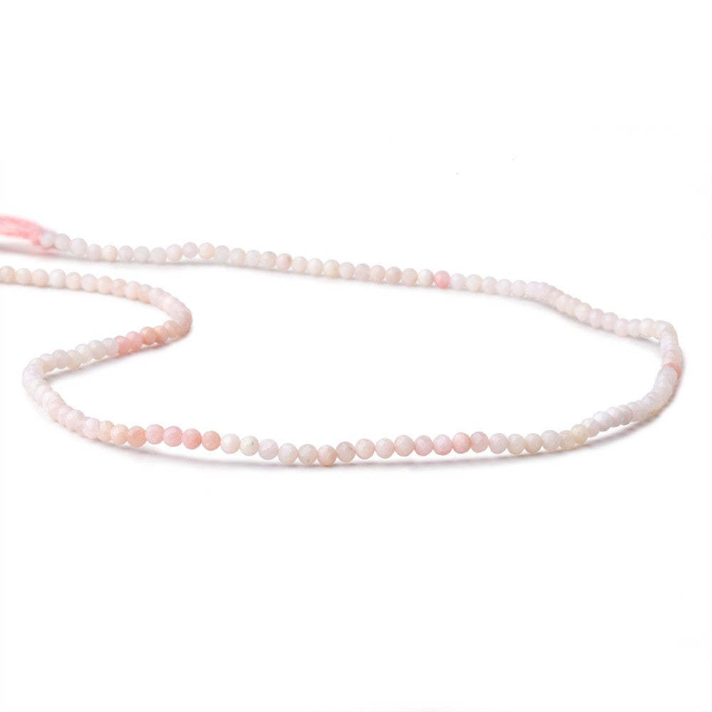 2.5mm Pink Peruvian Opal Micro Faceted Round Beads 13 inch 184 pieces