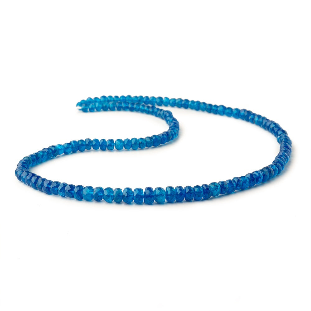 3.5-6mm Neon Apatite faceted rondelle beads 16.5 inch 130 pieces AAA