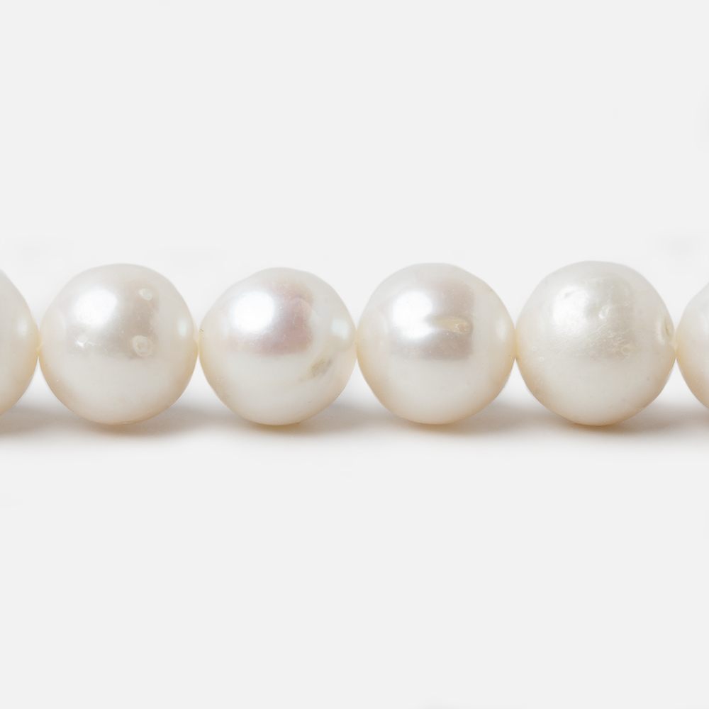 9.5-10.5mm Off White Off Round Freshwater Pearls 15 inch strand 40 pcs