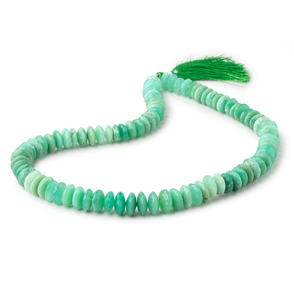 9.5-11mm Chrysoprase German Faceted Rondelle Beads 16 inch 87 pieces A