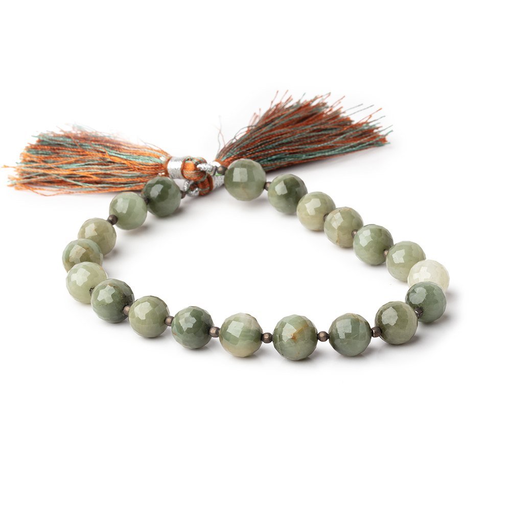 9mm Cat's Eye Quartz Faceted Round Beads 8 inch 20 pieces