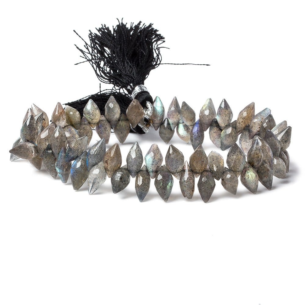 9x5-11x5mm Labradorite Faceted Marquise Beads 8 inch 65 pieces