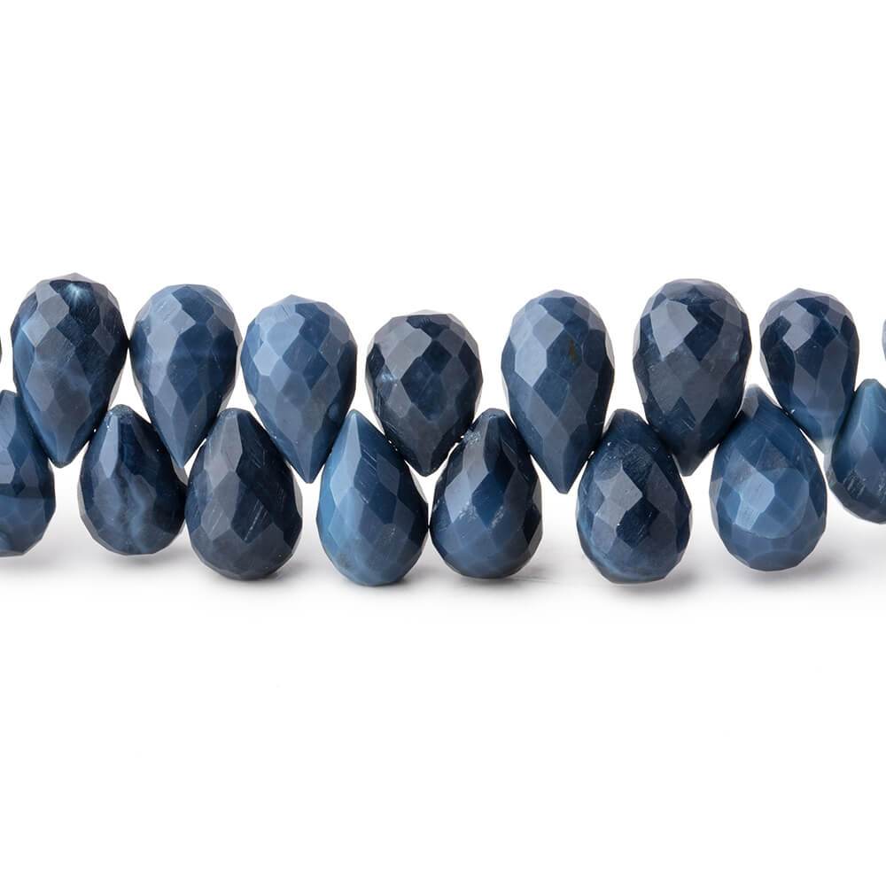 9x6-10x6mm Owyhee Blue Opal Tear Drop Beads 8 inch 61 pieces