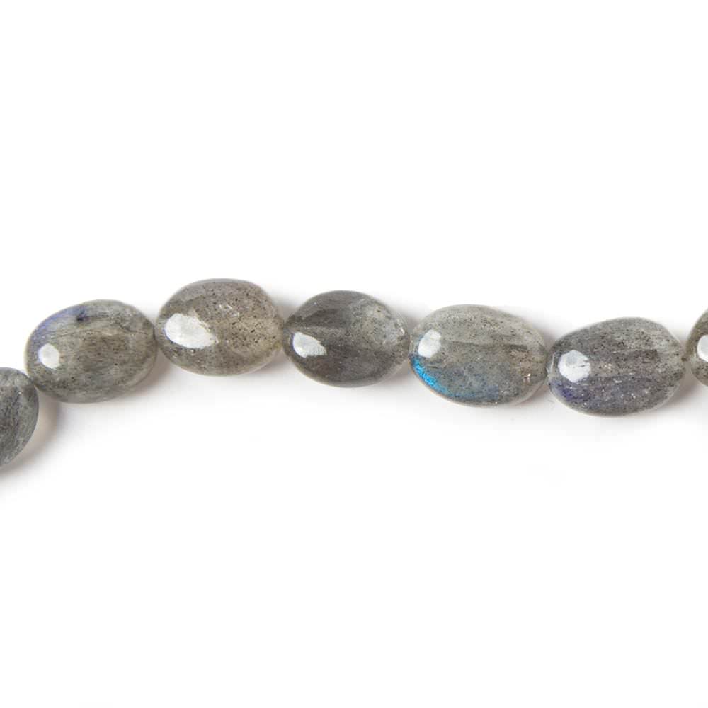 9x6-12x8mm Labradorite Beads Straight Drilled Plain Oval 16 inch 41 pieces