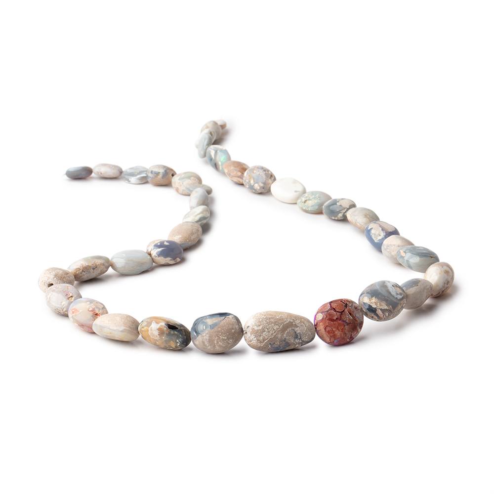 9x7-20x12mm Australian Boulder Opal plain nuggets 18 inch 36 beads AA