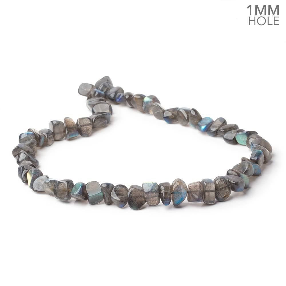 9x8-12x10mm Labradorite Plain Nugget 16 inch 41 Beads 1mm Hole