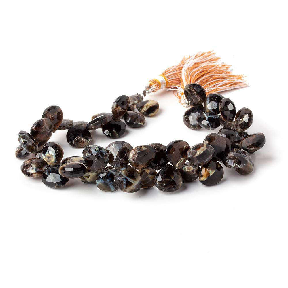 9x9mm Rapid City Jasper Faceted Hearts 8 inch 48 beads