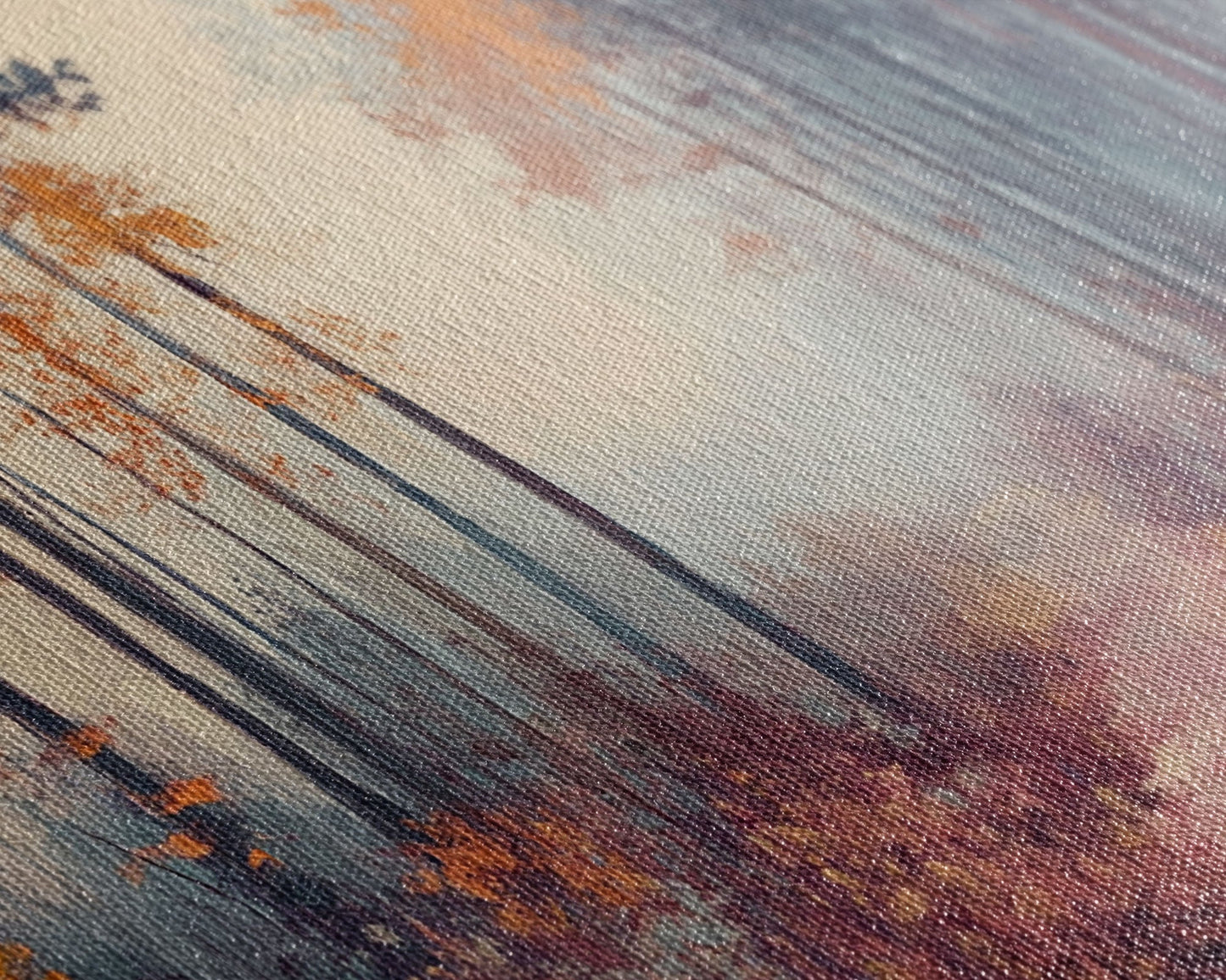 Misty Autumn Woods Framed Canvas Print, Moody Fall Pathway Art, Fall Home Decor, Modern Farmhouse Seasonal Wall Art, Holiday Gift Idea