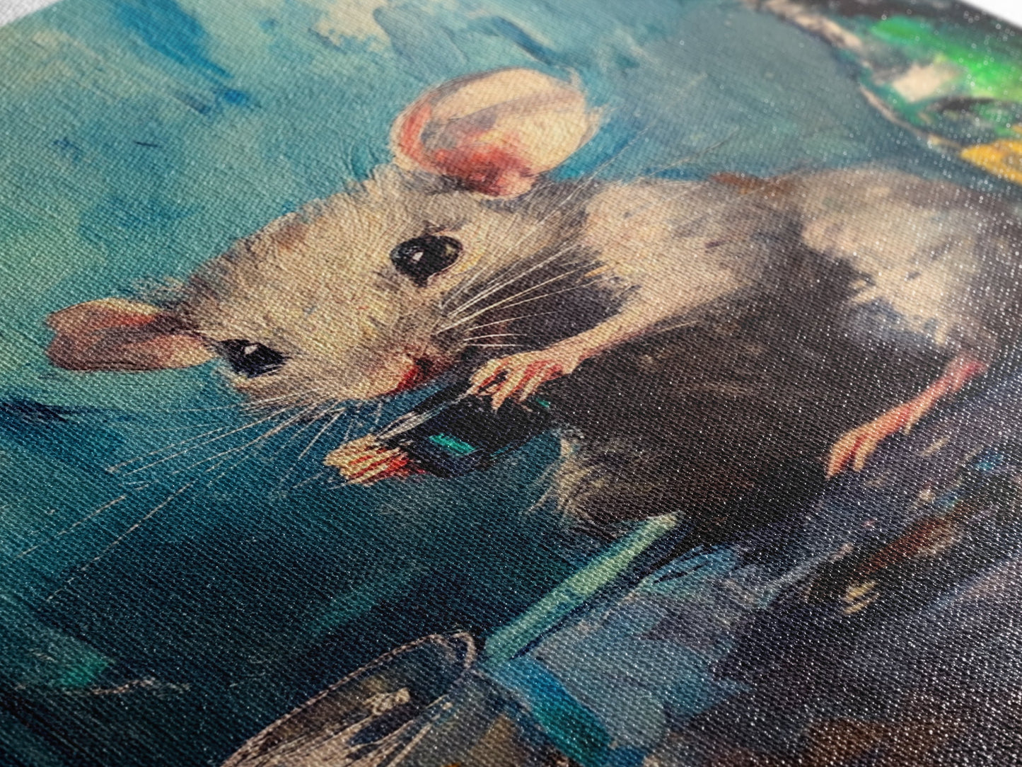 This Rat Has a Problem! Framed Canvas Print