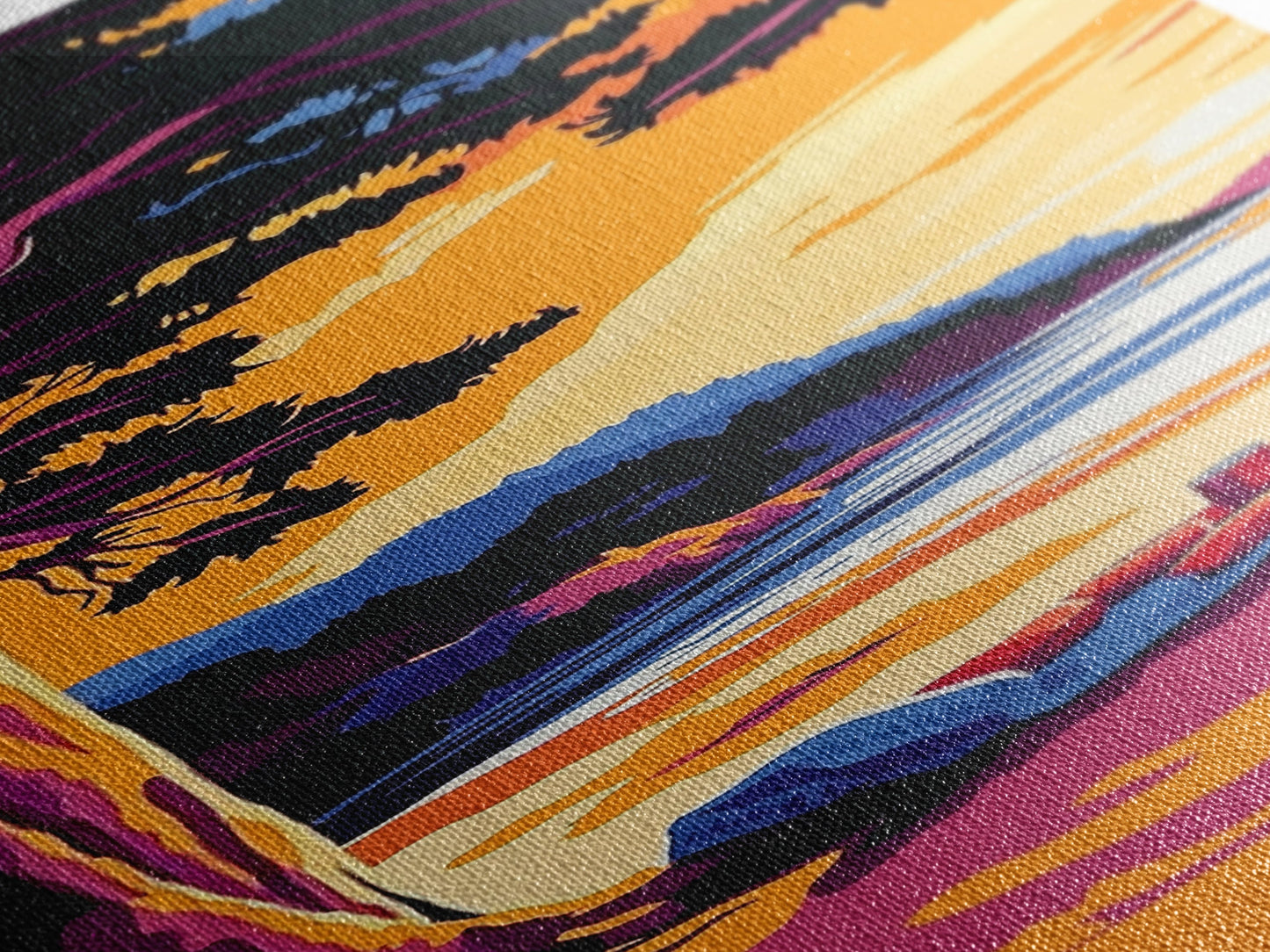 Coastal Retreat, Sandy Beach Scene, Relaxing Sunset View, Ocean Wall Art, Vacation Home Decor, Canvas Print, Tropical Style