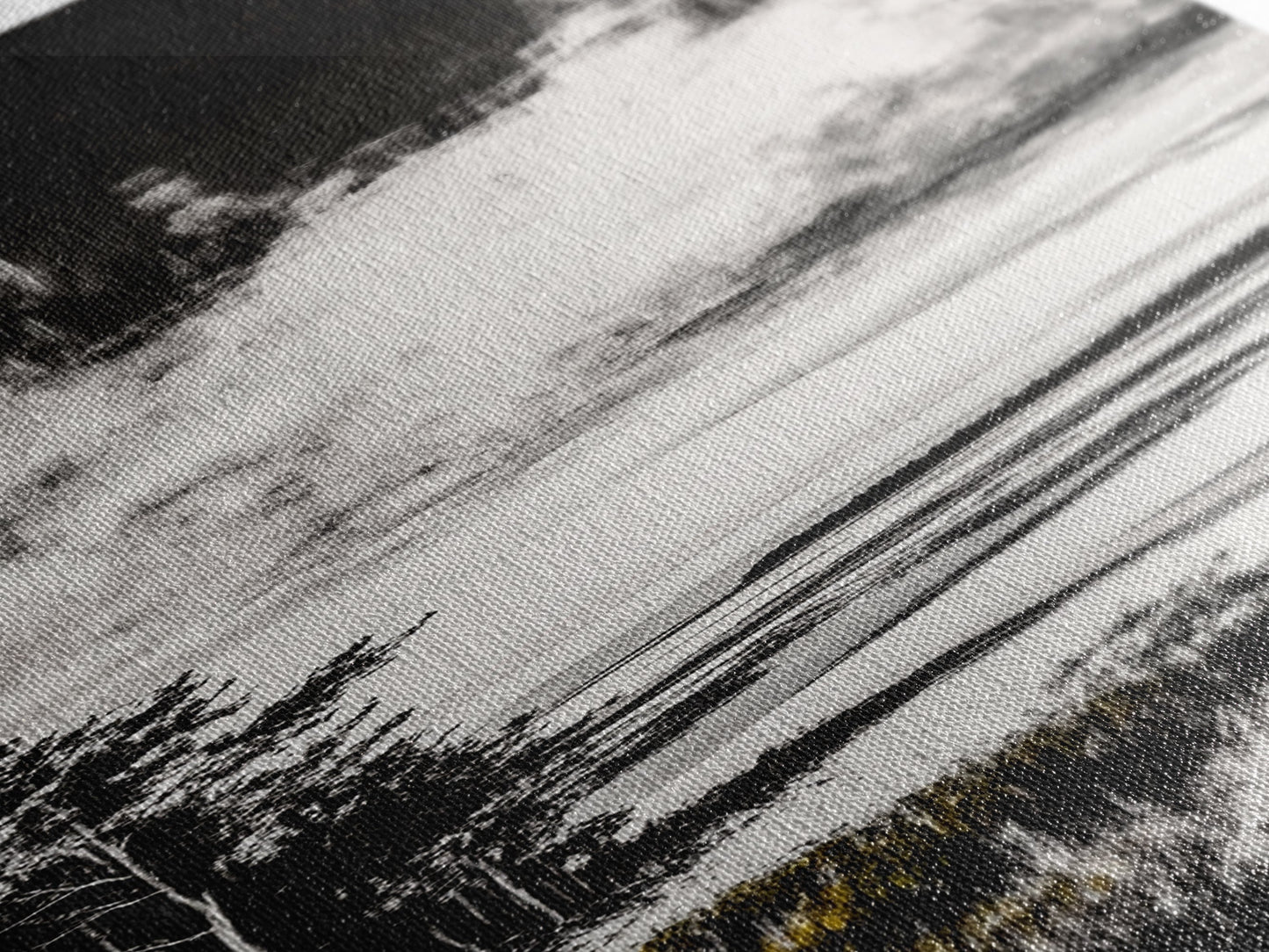 Coastal Serenity, Black White Landscape, Ocean Horizon Art, Minimalist Beach Scene, Modern Home Decor, Framed Canvas Print