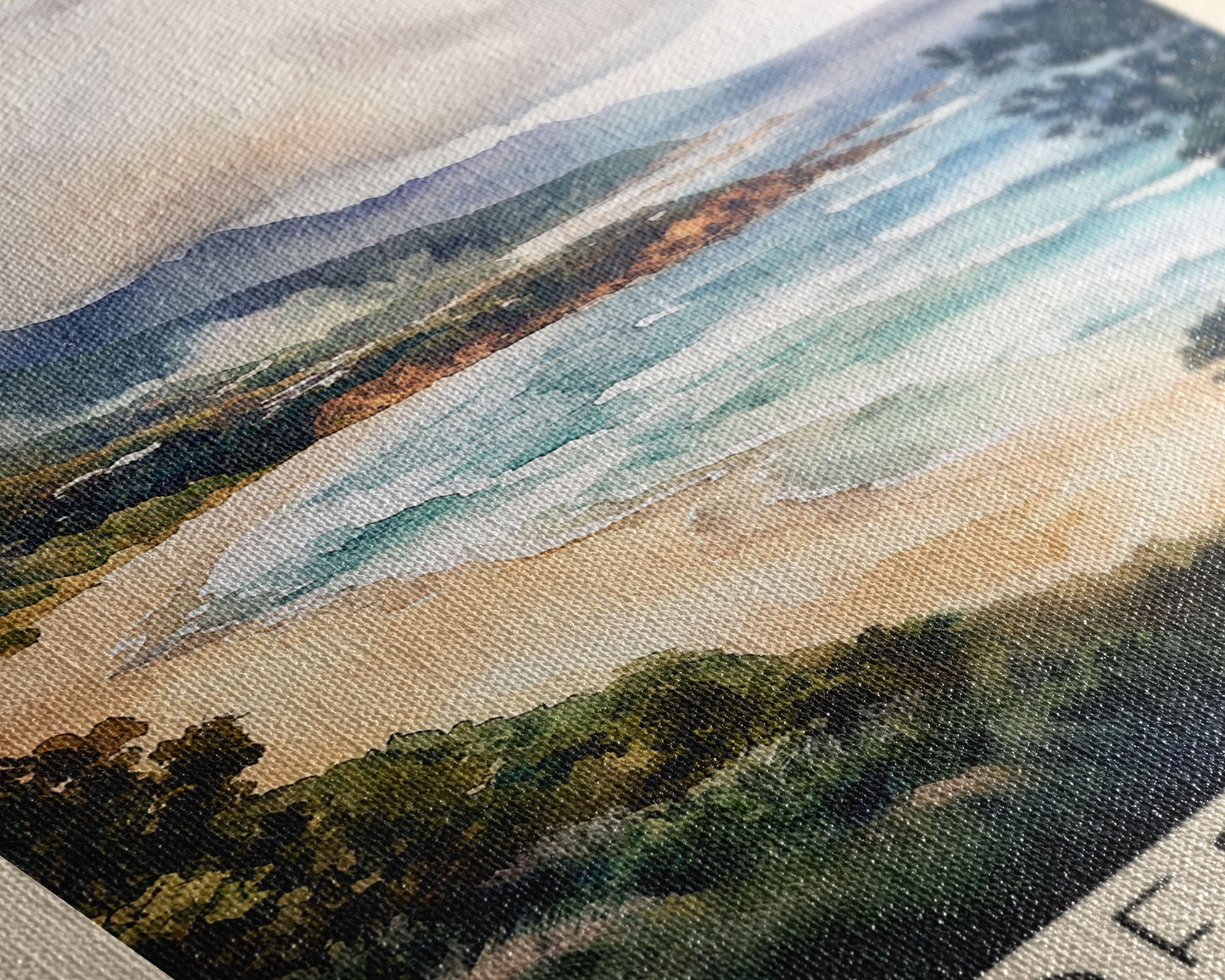 Coffee Bay, South Africa Watercolor Beach Print, Vacation Gift, South Africa Wall Art, Beach Painting, Beach Decor, Beach Painting