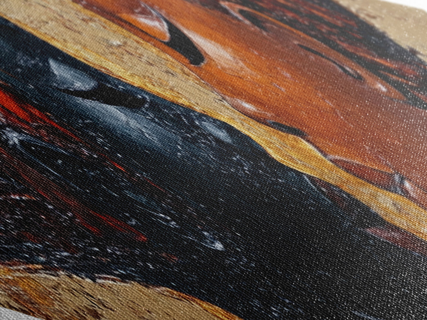 Radiant Unity - Diamond Shaped Canvas Embossed Print Modern Afrocentric Art Bedroom Wall Decor Couple Gift Bold Abstract Expression