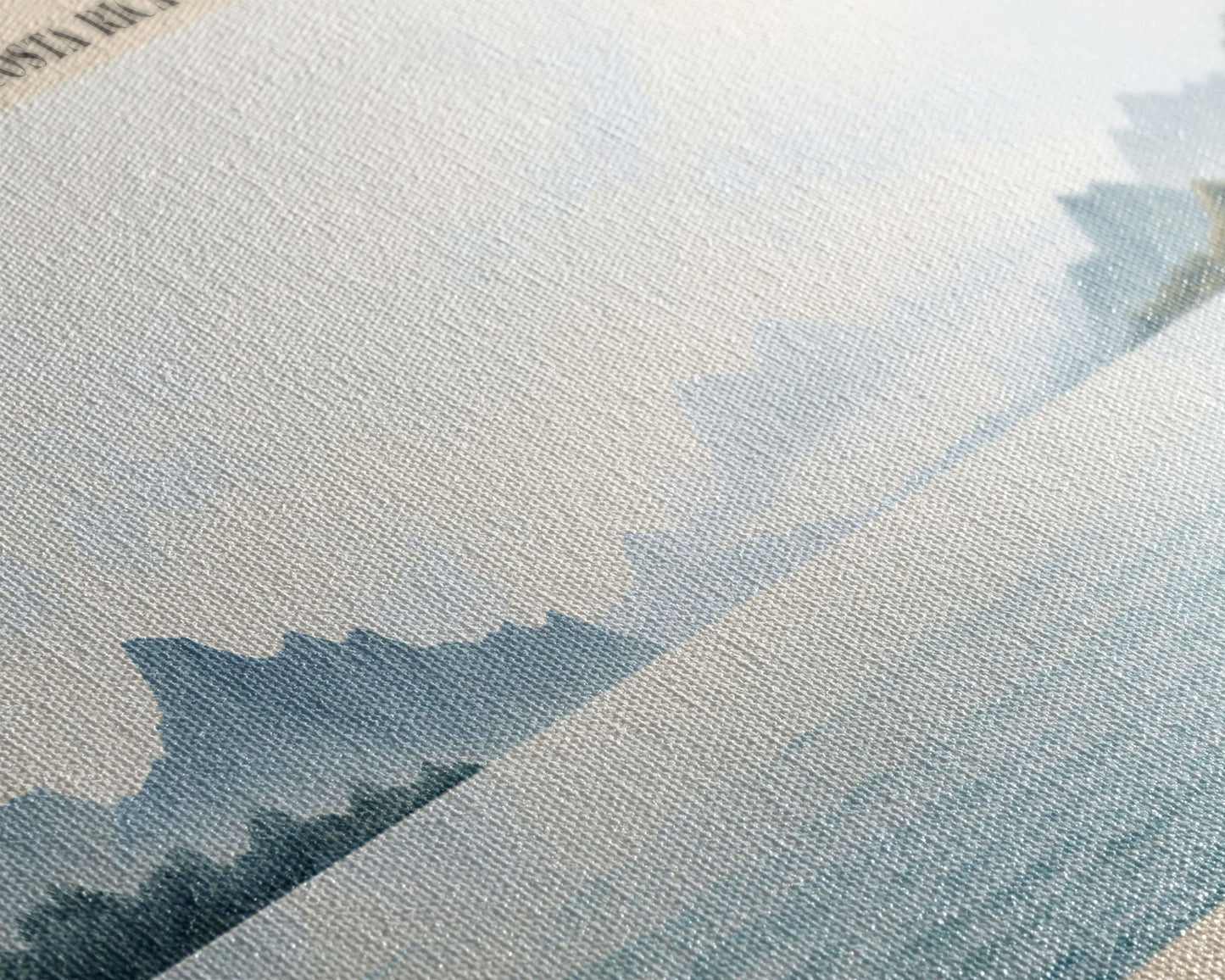 Cocos Island COUNTRY | Framed Travel Poster Canvas Print | Trendy Wall Art | Watercolor Painting | Living Room Art | Unique Art