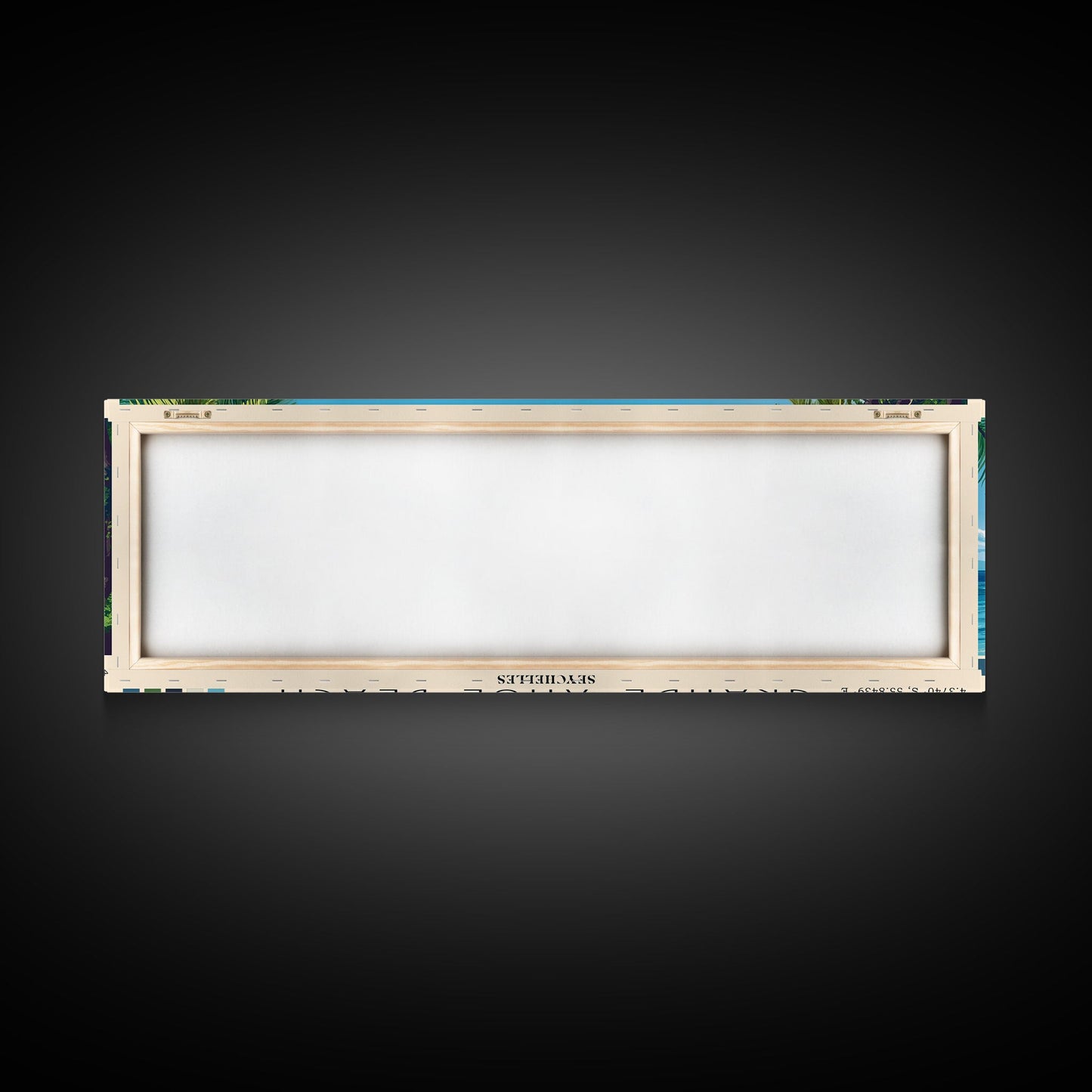 Grande Anse Beach, Seychelles Panoramic Beach Print, Vacation Gift, Seychelles Wall Art, Beach Painting, Beach Decor, Beach Painting