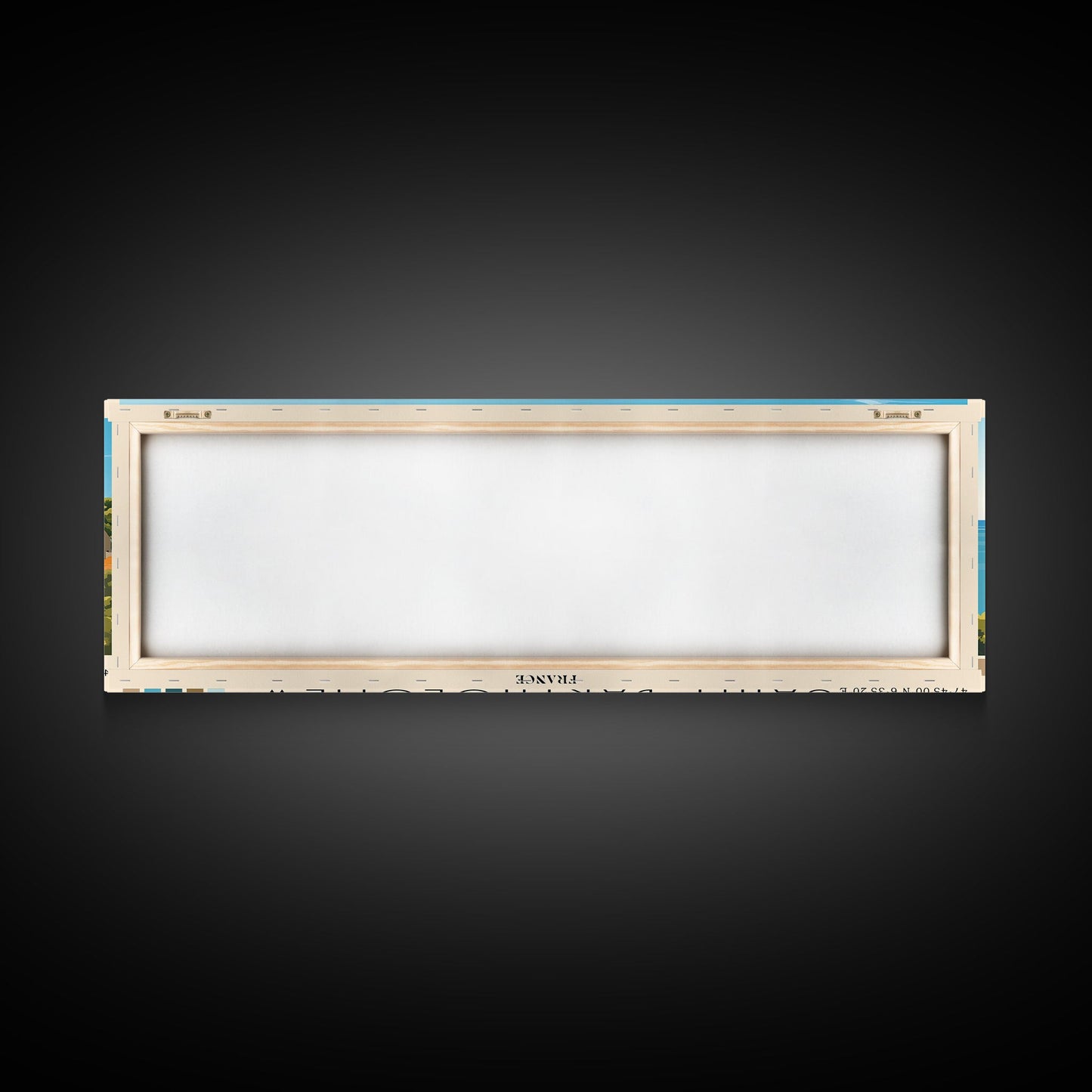 Saint Bartholomew, France Panoramic Beach Print, Vacation Gift, France Wall Art, Framed Canvas Print, Framed Beach Painting