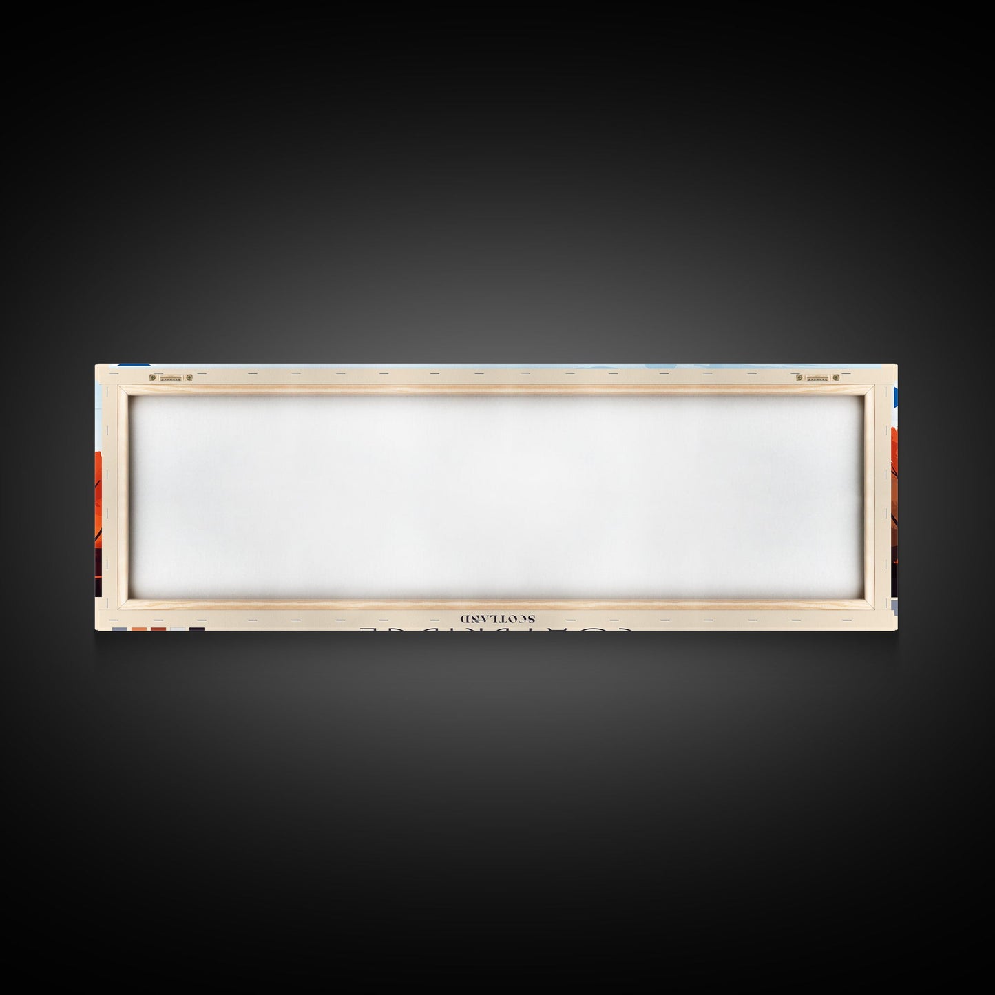 Coatbridge, Scotland Panoramic Travel Poster Canvas Print, Coatbridge, Scotland Painting, Scotland Art, Coatbridge Panoramic Travel Art, Travel Painting