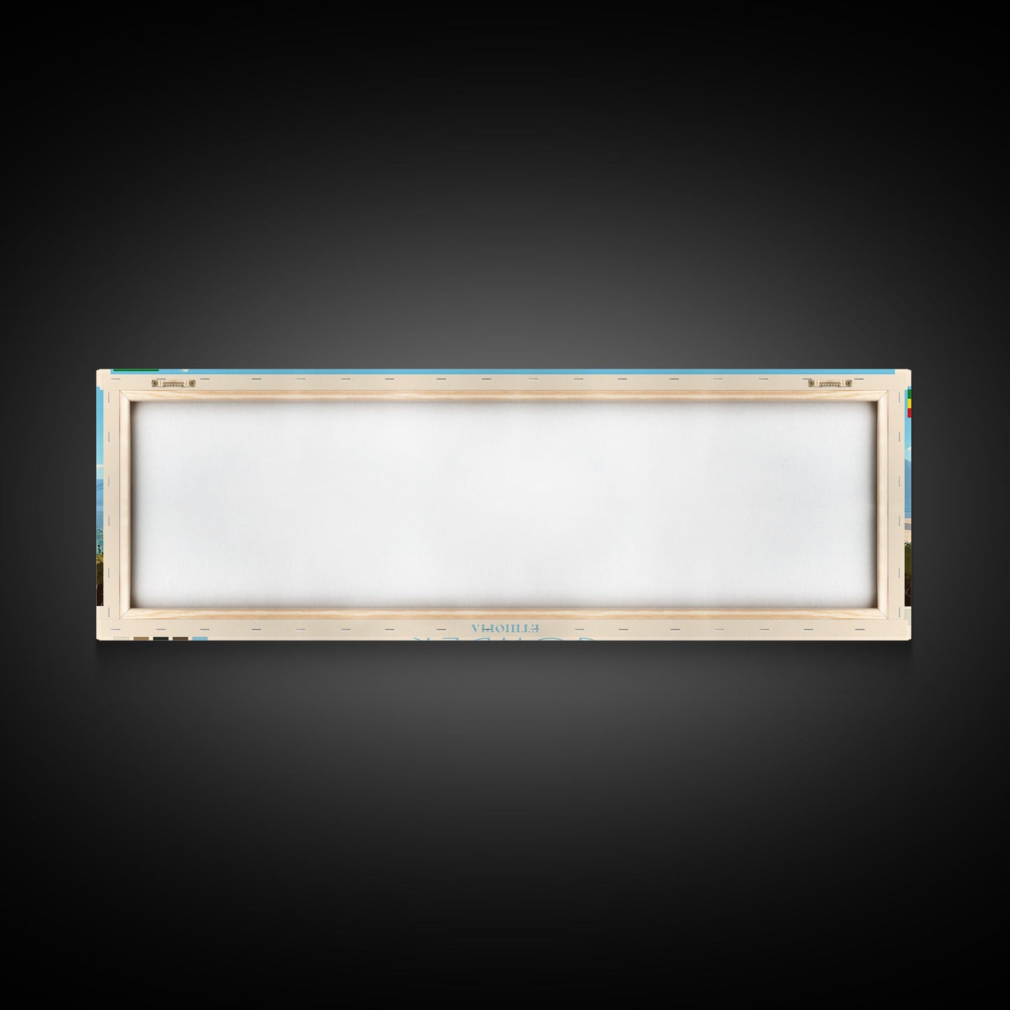 Gonder, Ethiopia Panoramic Travel Poster Canvas Print, Gonder, Ethiopia Painting, Ethiopia Art, Gonder Panoramic Travel Art, Travel Painting