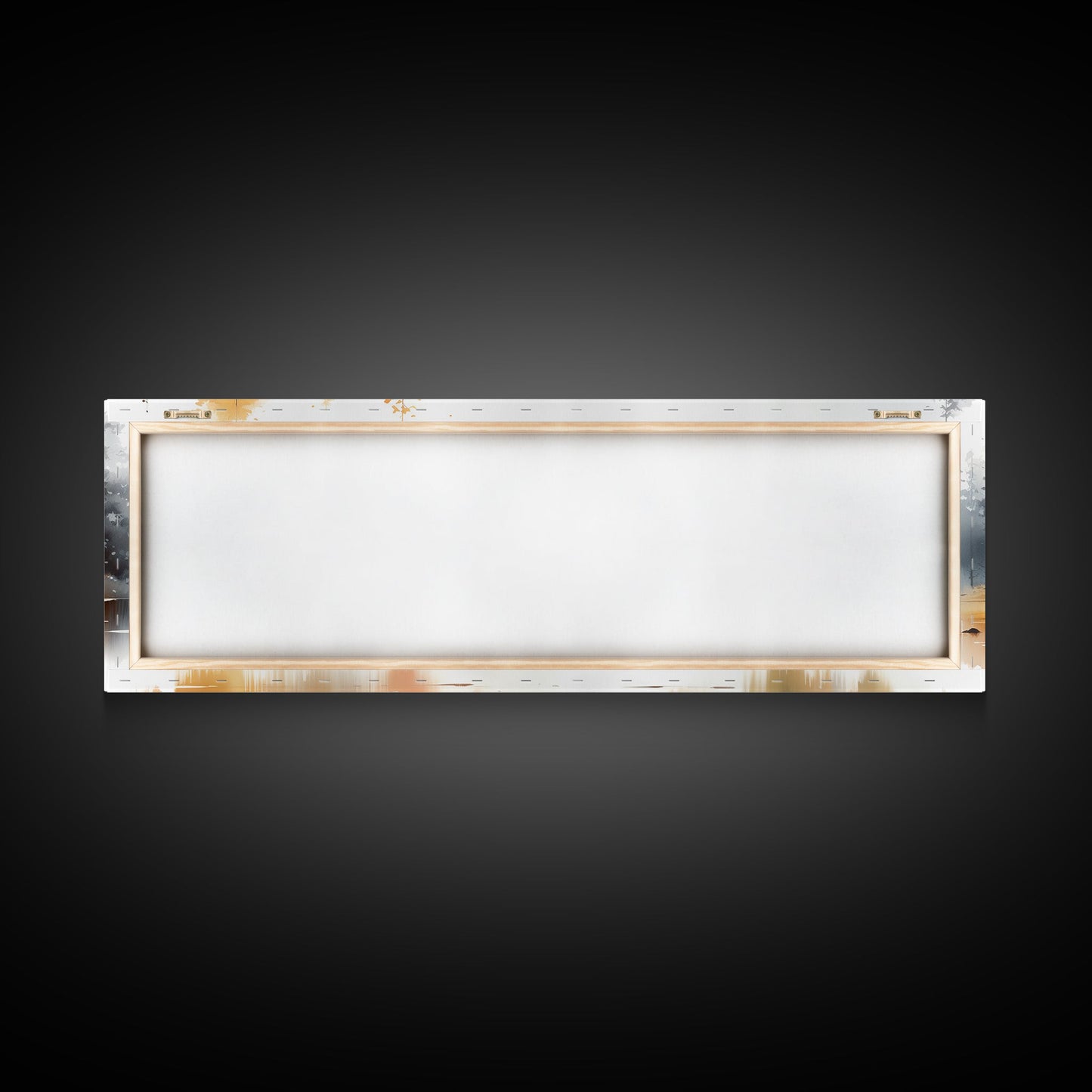 Autumn On The Lake - Watercolor Painting | Peaceful Wilderness Landscape Canvas Print | Modern Country Decor and Nature Lovers