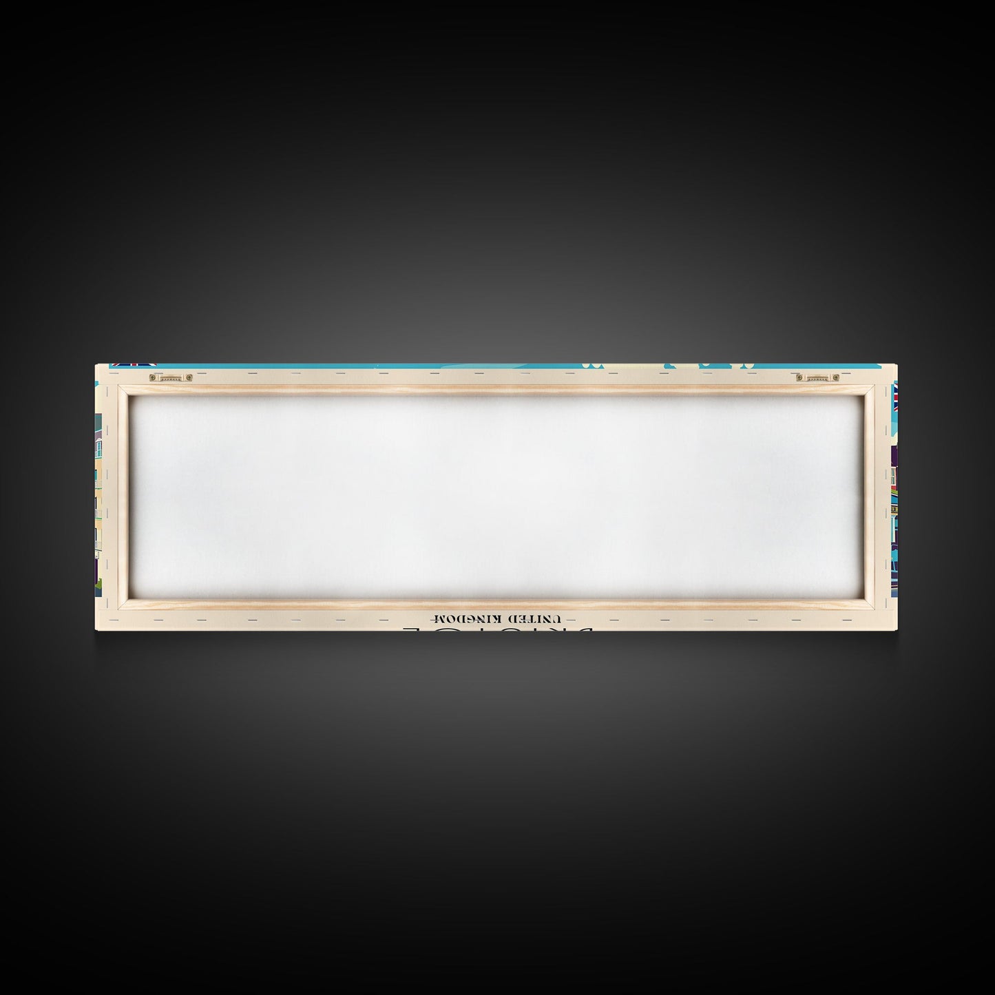 Bristol United Kingdom Panoramic Travel Poster, Framed Canvas Print or Metal Wall Art, Travel Art, Home Decor, Panoramic Painting, Midcentury Art