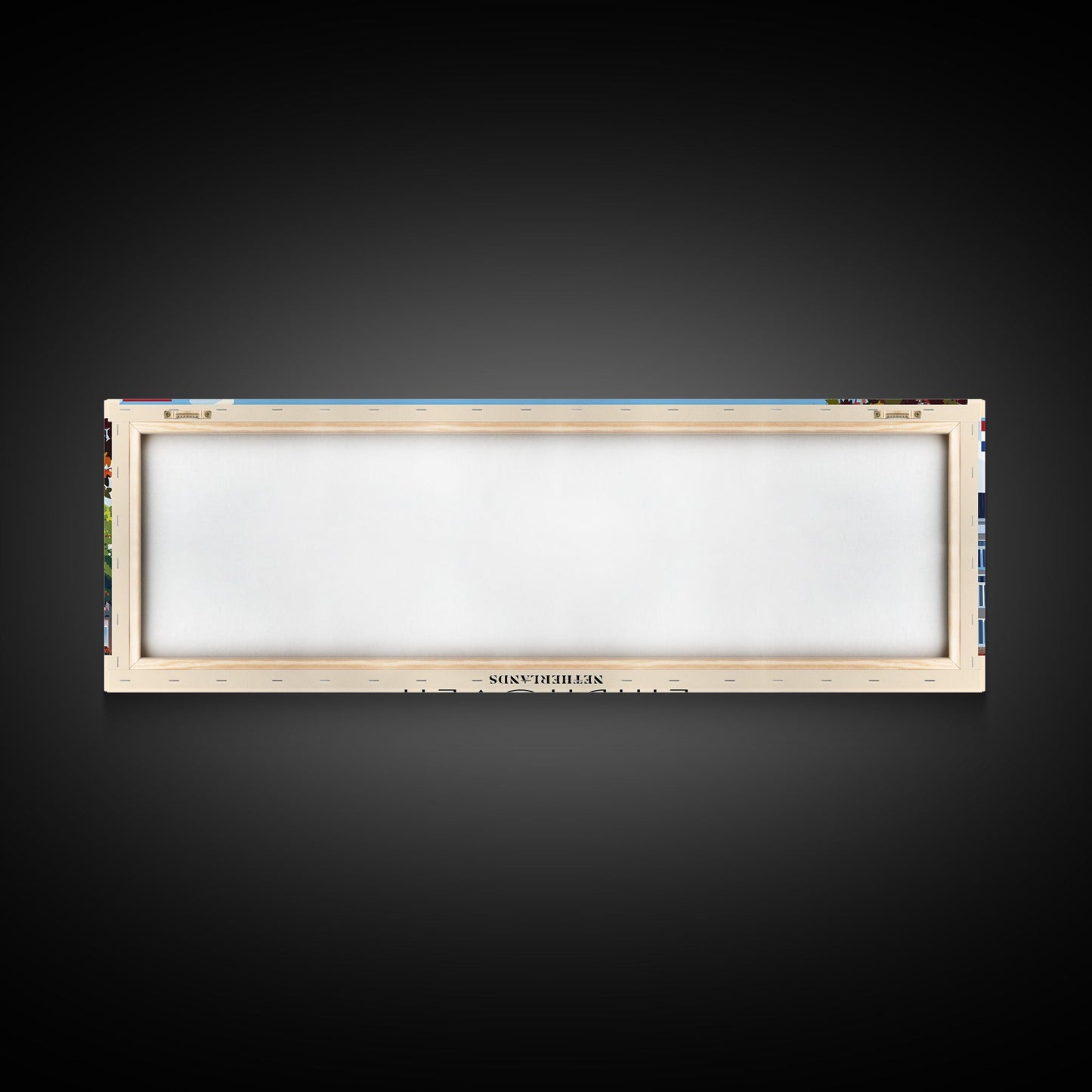 Eindhoven Netherlands Panoramic Travel Poster, Framed Canvas Print or Metal Wall Art, Travel Art, Home Decor, Panoramic Painting, Midcentury Art