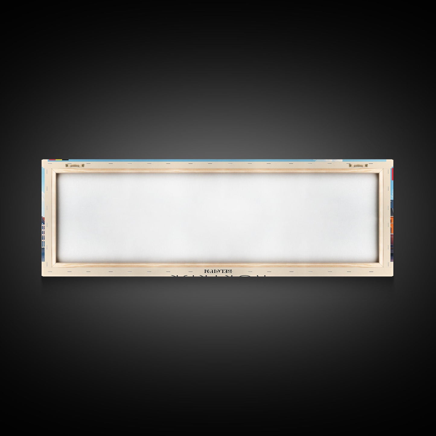Kortrijk Belgium Travel Print Wall Art, Panoramic City Art, Travel Art, Wall Decor, Vacation Gift, Framed Canvas Print Or Metal Art