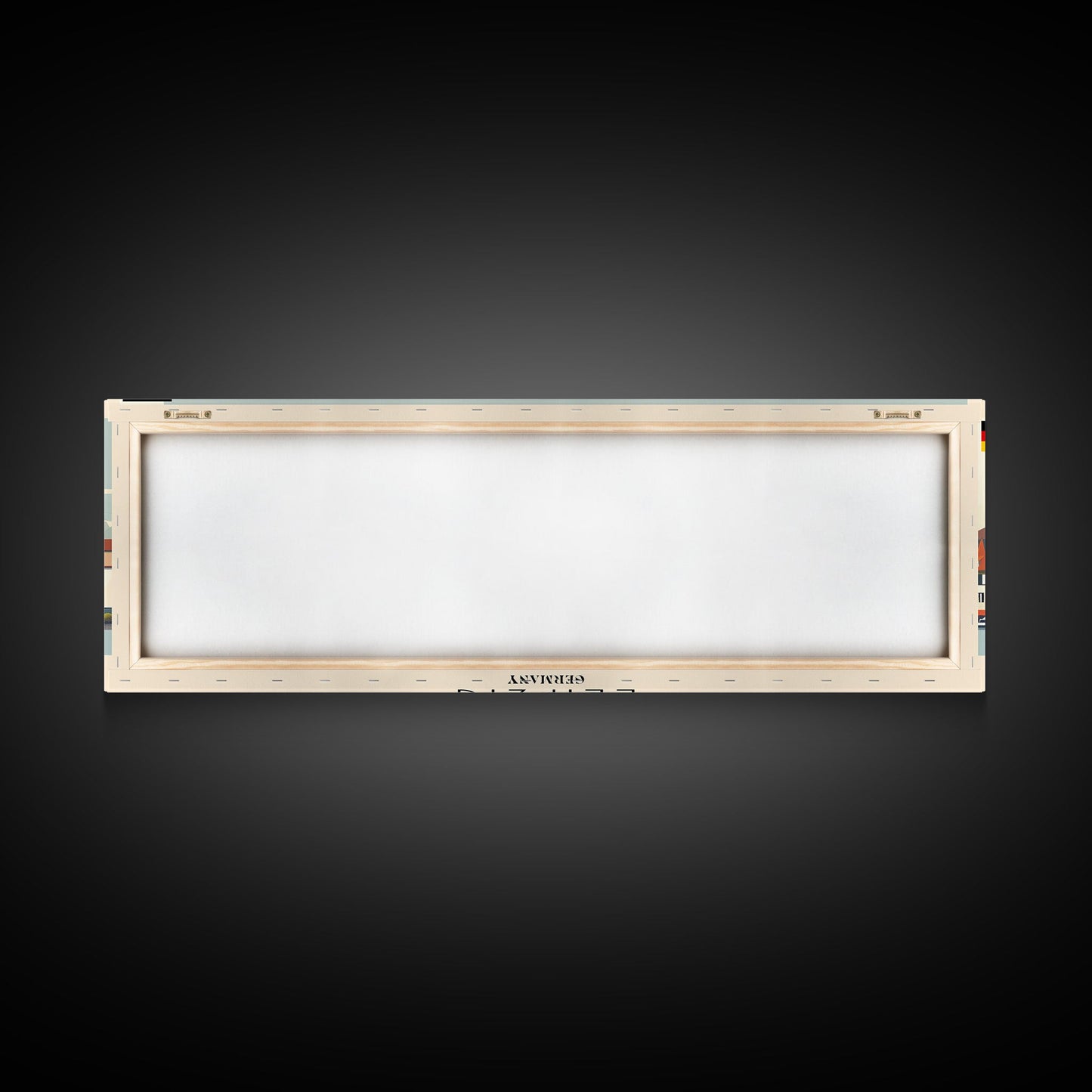 Leipzig Germany Panoramic Travel Poster, Framed Canvas Print or Metal Wall Art, Travel Art, Home Decor, Panoramic Painting, Midcentury Art