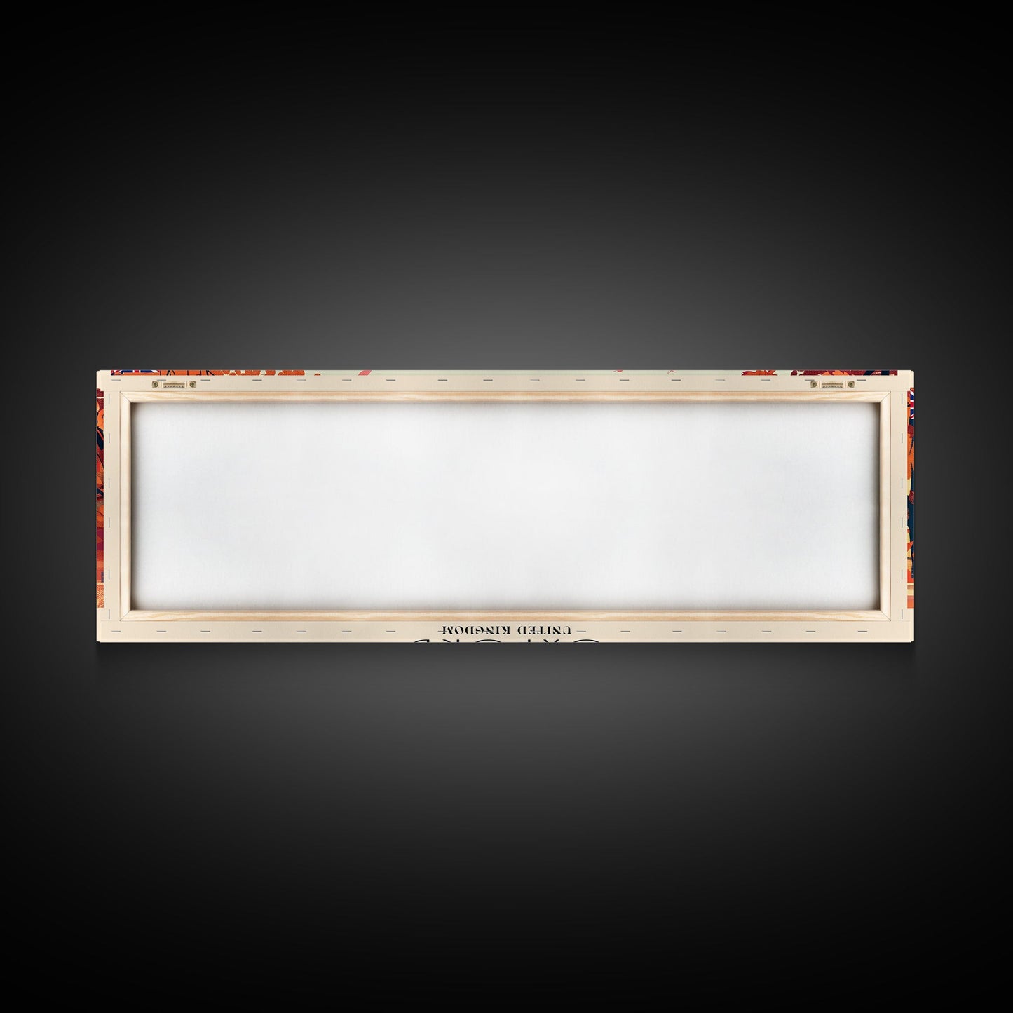 Oxford United Kingdom Panoramic Travel Poster, Framed Canvas Print or Metal Wall Art, Travel Art, Home Decor, Panoramic Painting, Midcentury Art