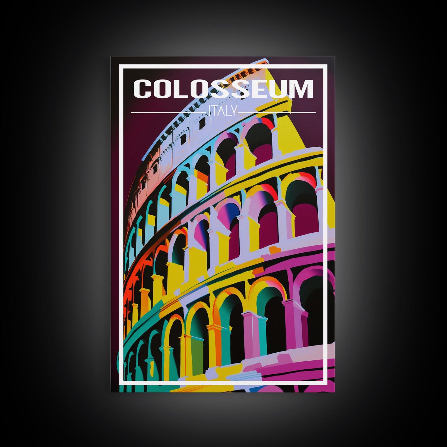 Colosseum, Rome Wall Art, Italy Travel Poster, Europe Wall Art, Travel Wall Print, Travel Poster, Travel Wall Art, Canvas Wall Print