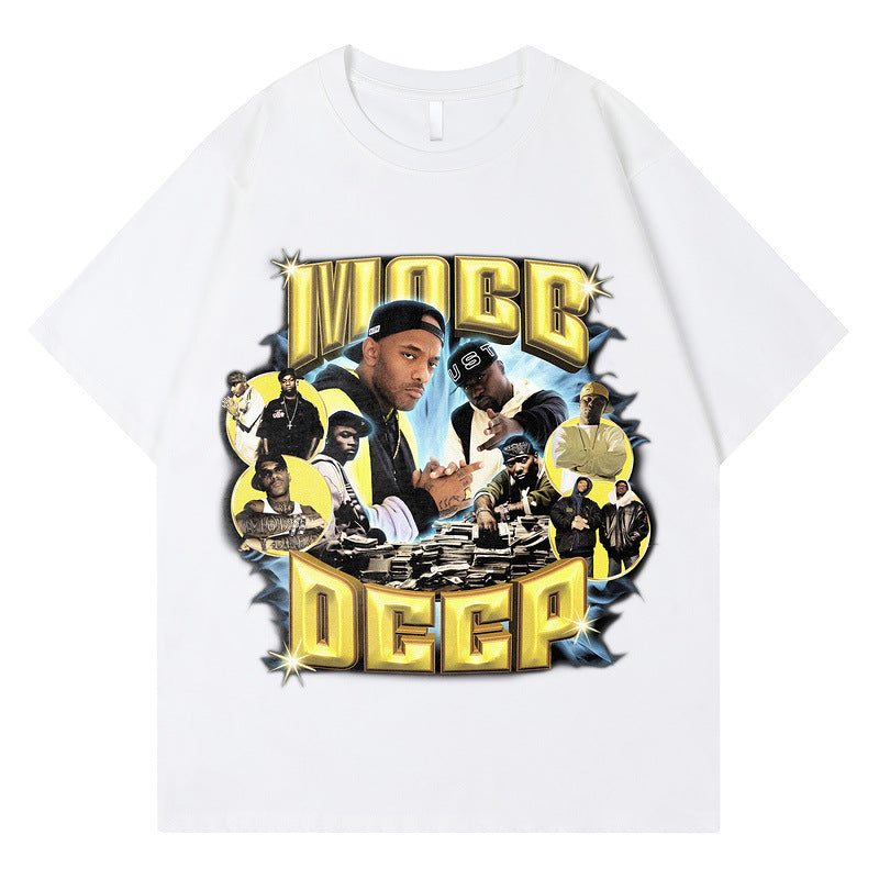 Men's Summer Short Sleeve T-Shirt Digital Direct Printing