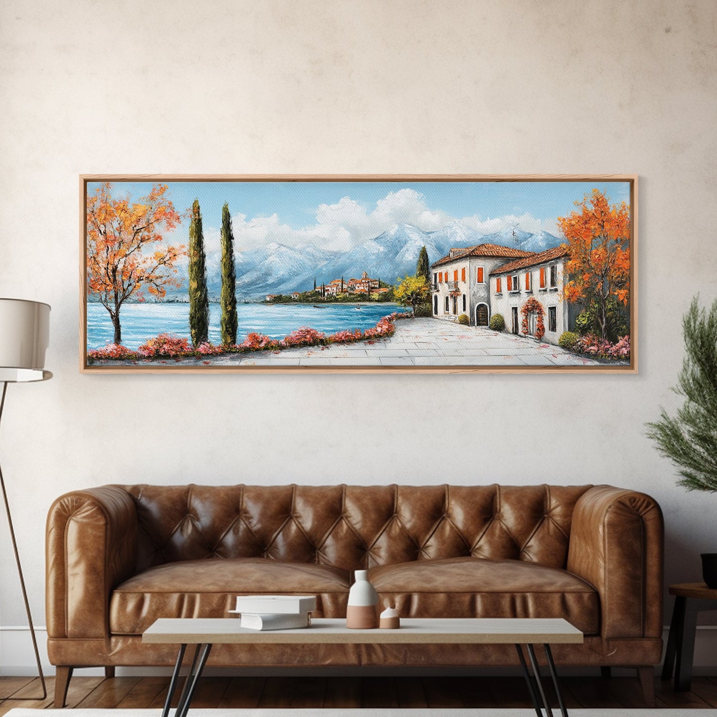 Positano Oil Painting Print, Original Art of Amalfi Coast Italy, Italian Vacation Art, European Vacation Gift Idea, Living Room Decor
