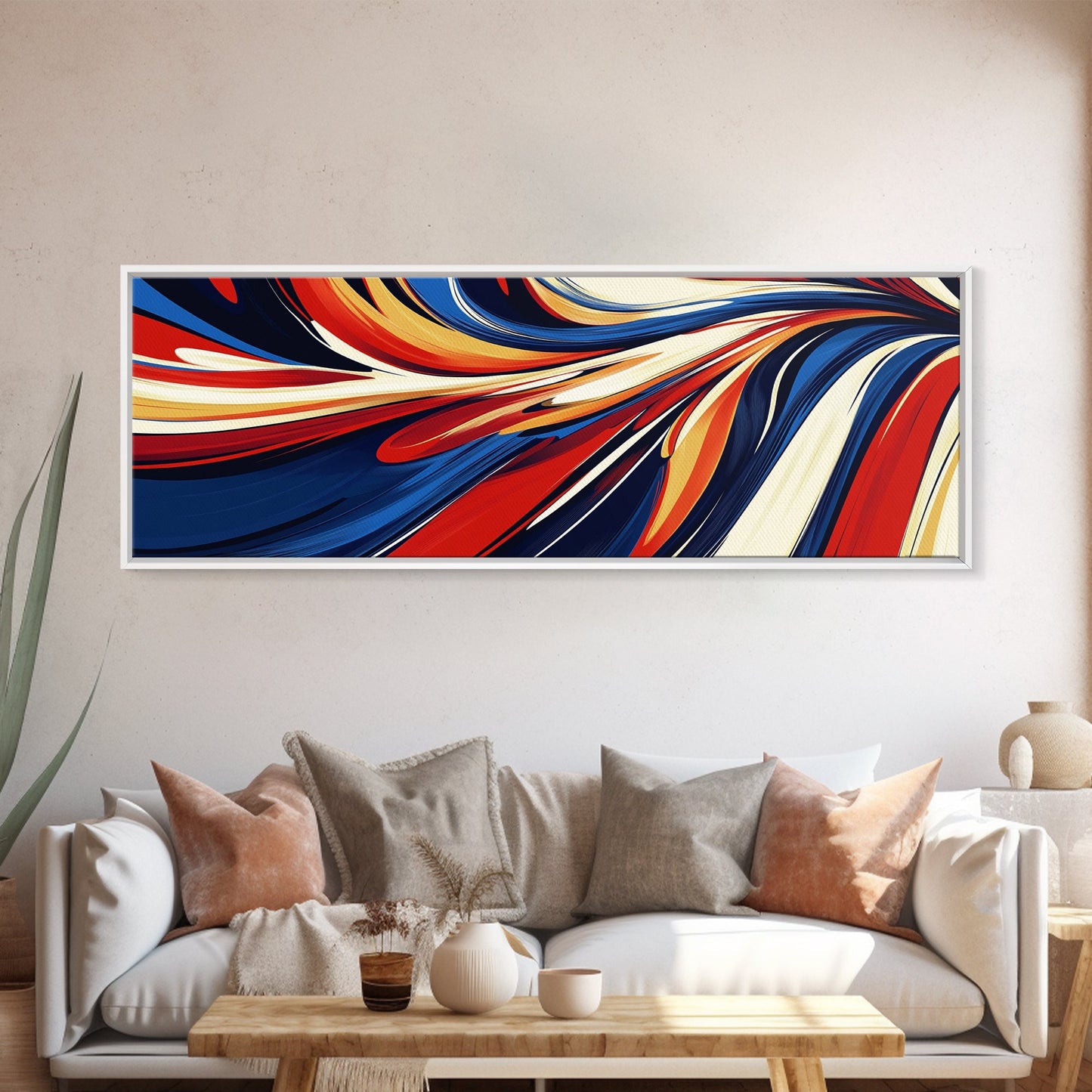 The Spiral - Framed Canvas Print - Midcentury Modern Home Decor