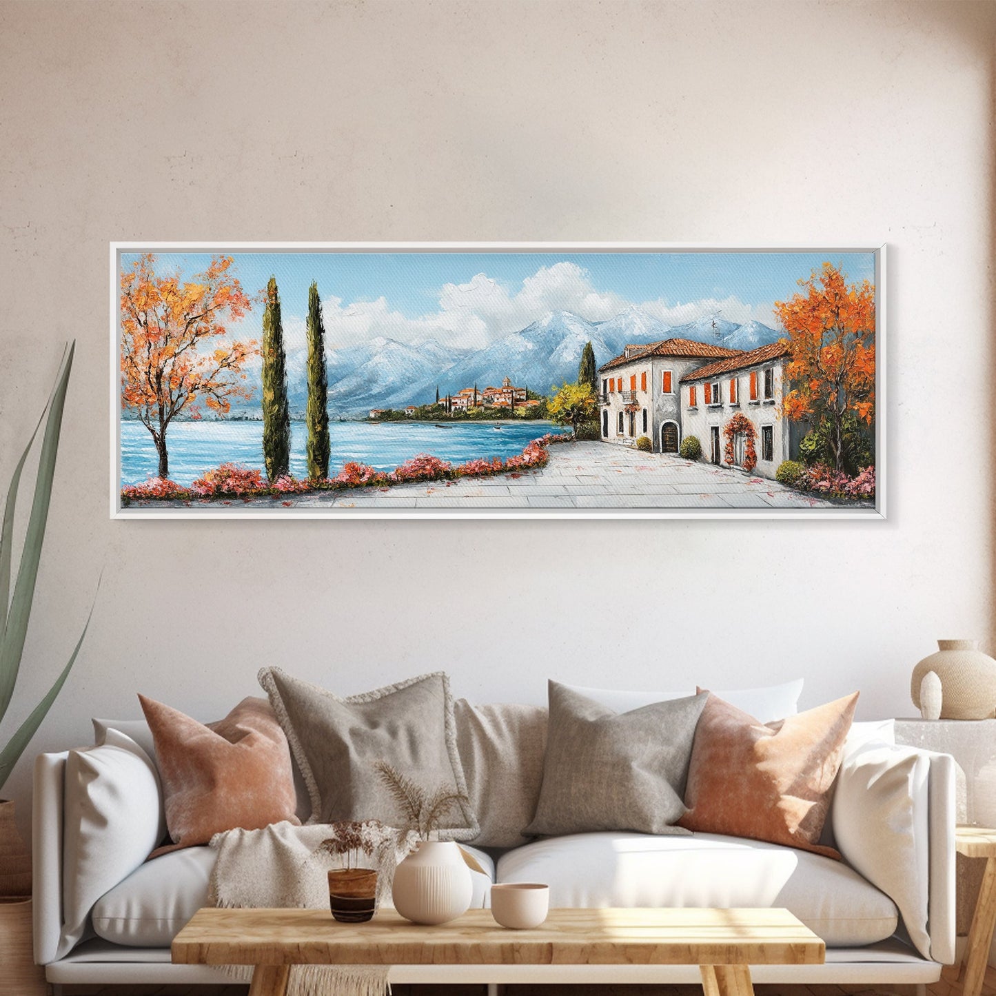 Positano Oil Painting Print, Original Art of Amalfi Coast Italy, Italian Vacation Art, European Vacation Gift Idea, Living Room Decor